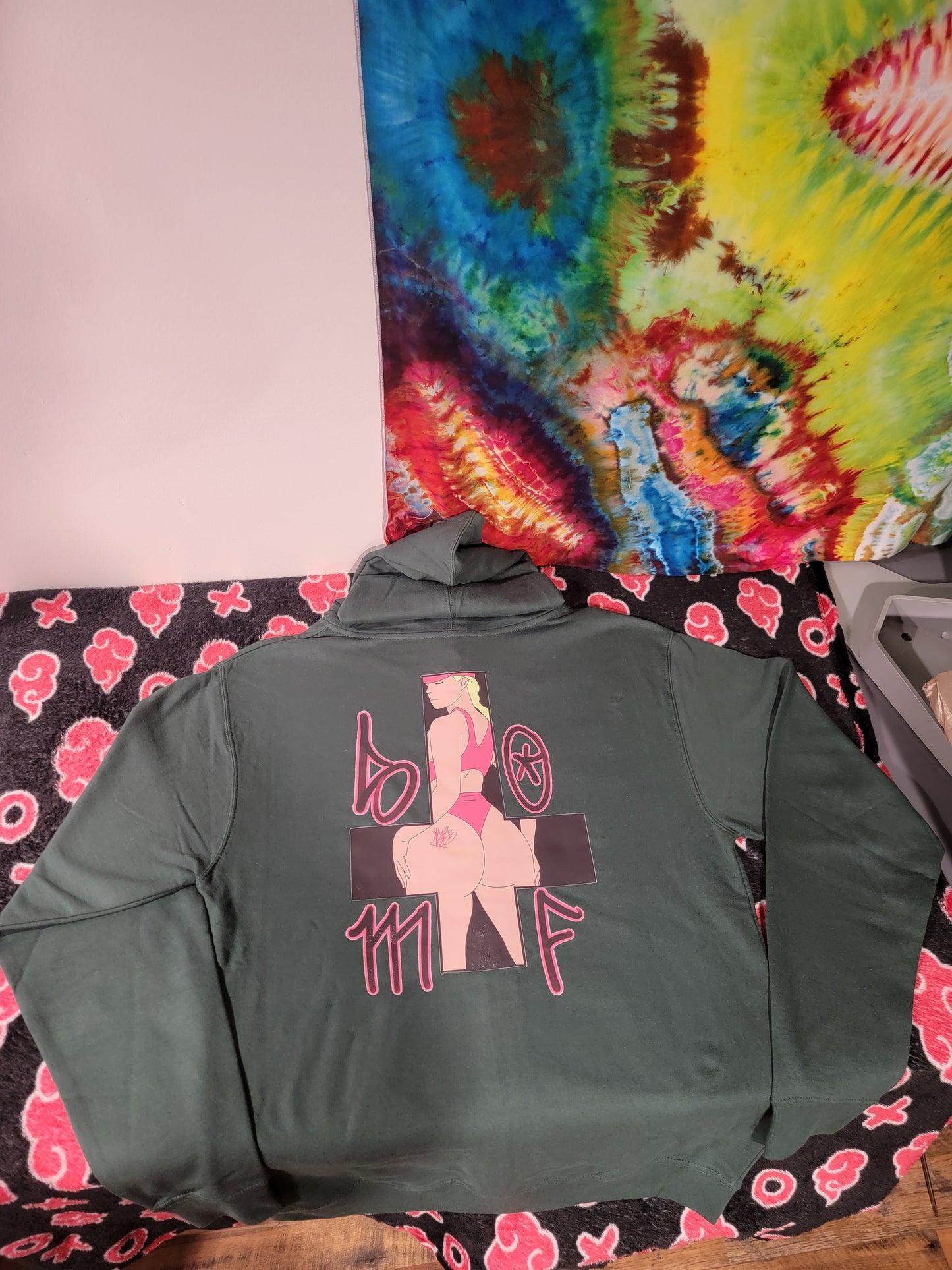 ****Sold Out**** Green Anti Christina Eye of the SOMF Full Zip Hoodie