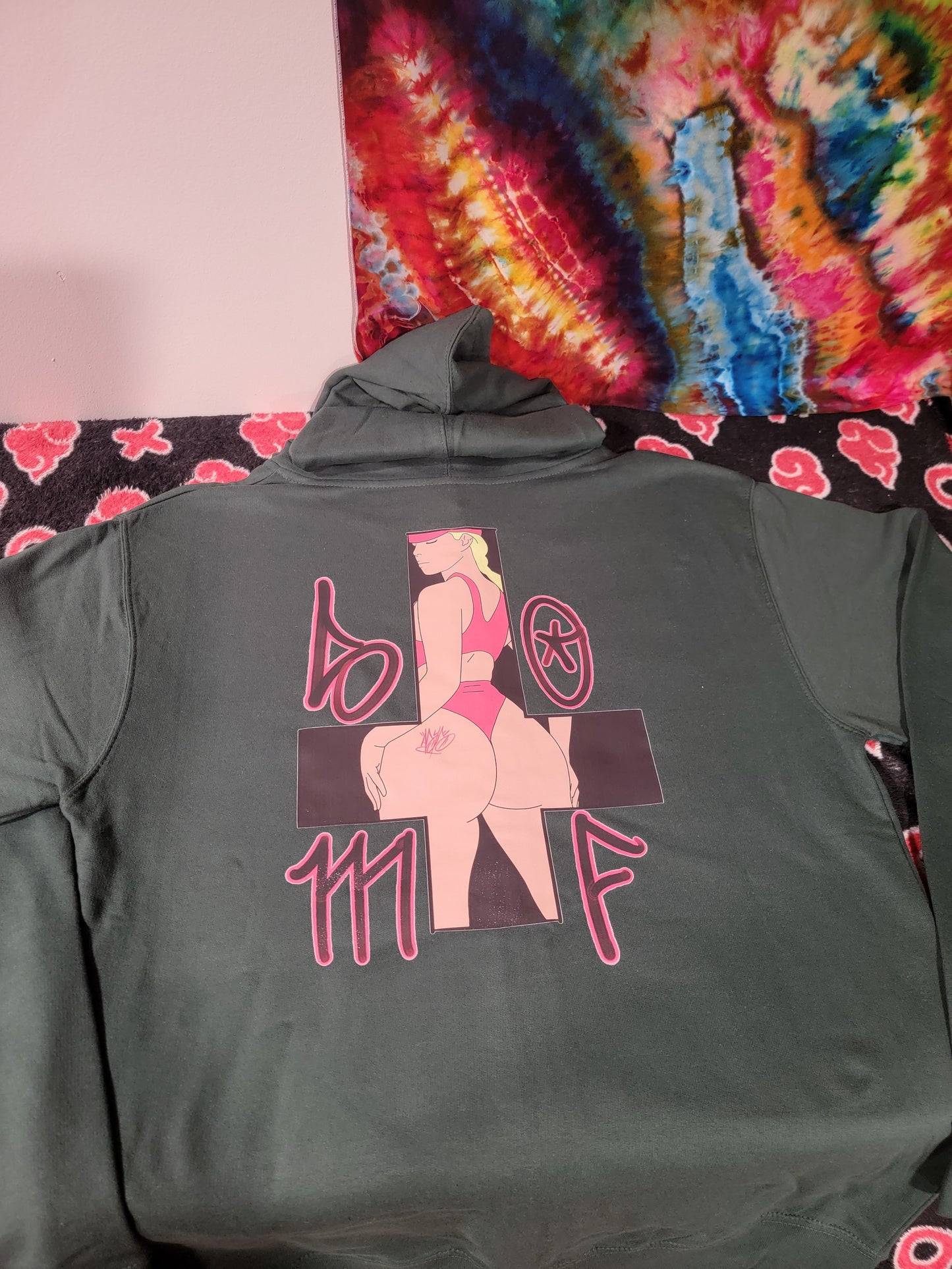 ****Sold Out**** Green Anti Christina Eye of the SOMF Full Zip Hoodie