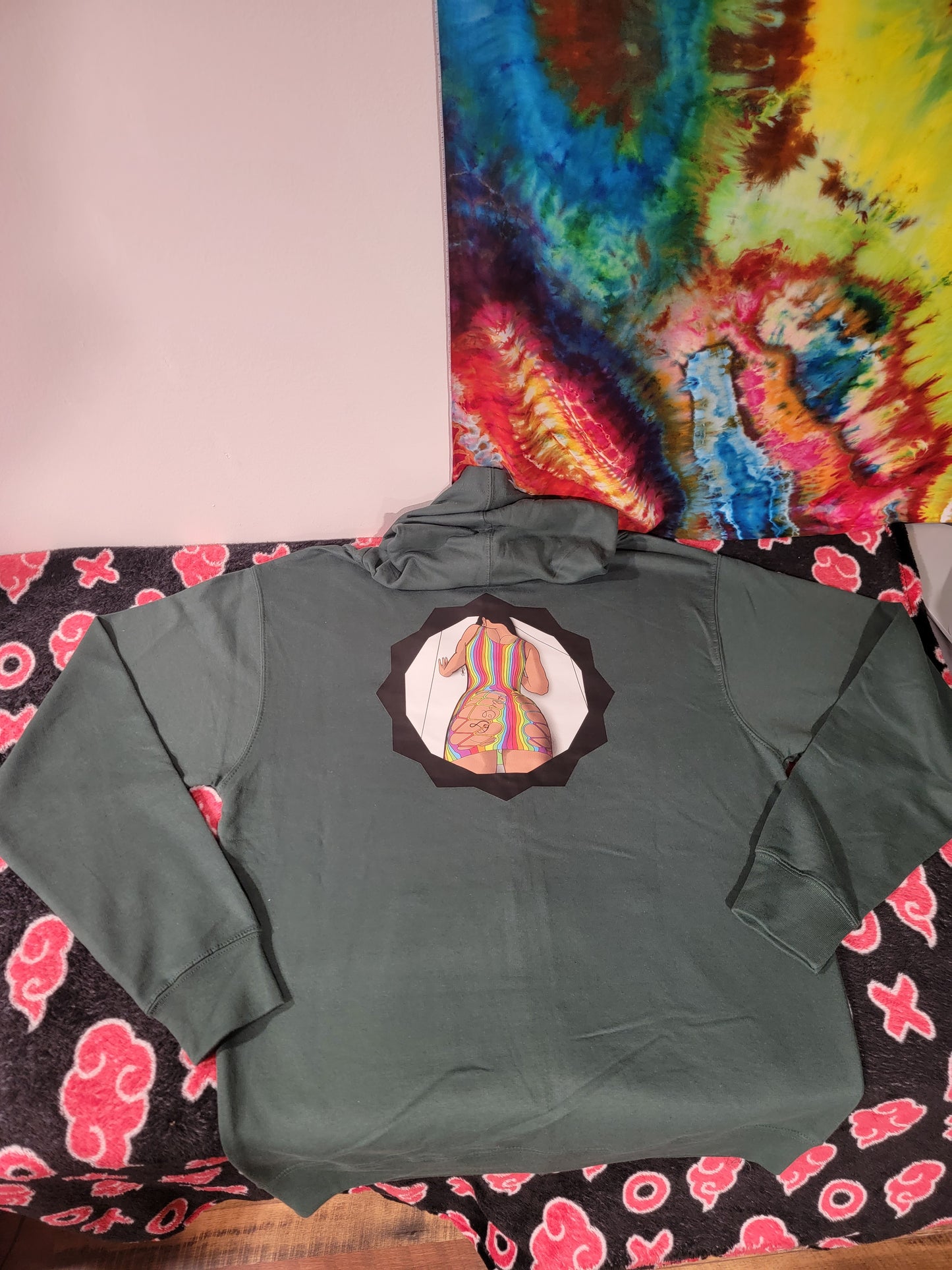 ****Sold Out**** Green Rainbow Drop It Low SOMF Full Zip Hoodie