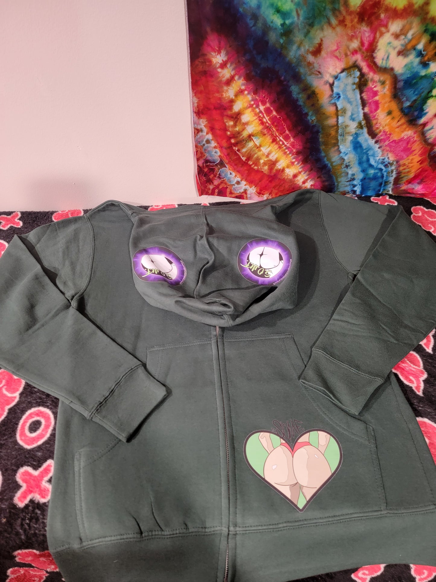****Sold Out**** Green Presidential SOMF Backed Full Zip Hoodie (Limited run)
