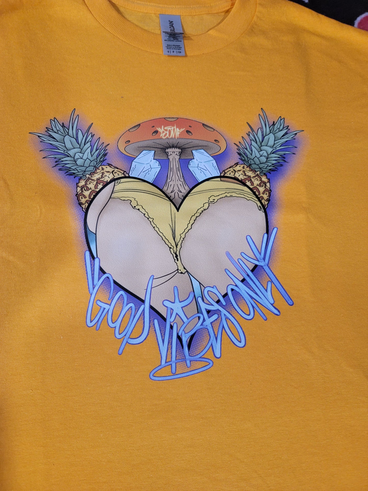 ****Sold Out**** Good Vibes Only X Rainbow SOMF Front and Back Unisex Tee