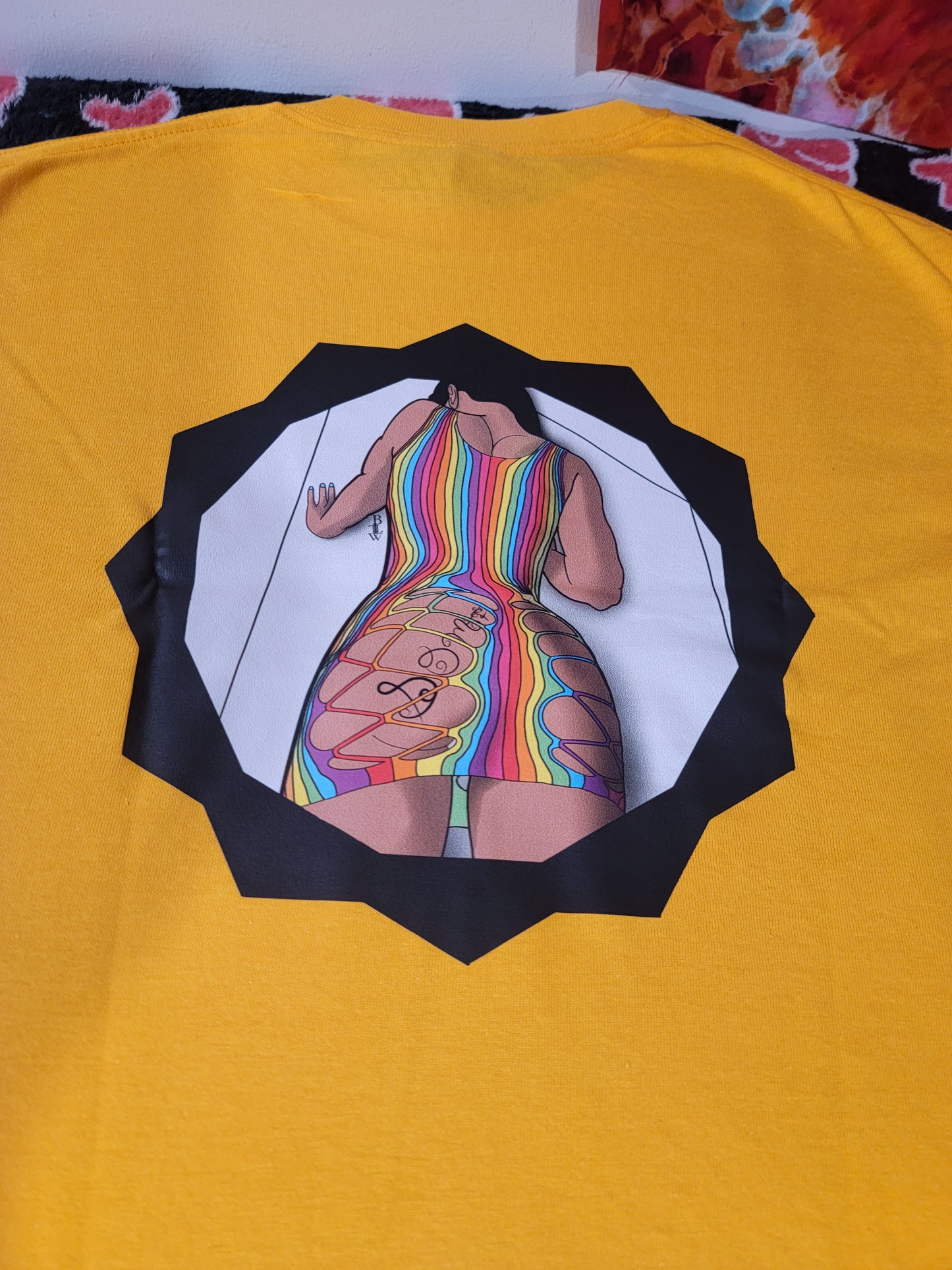 ****Sold Out**** Good Vibes Only X Rainbow SOMF Front and Back Unisex Tee