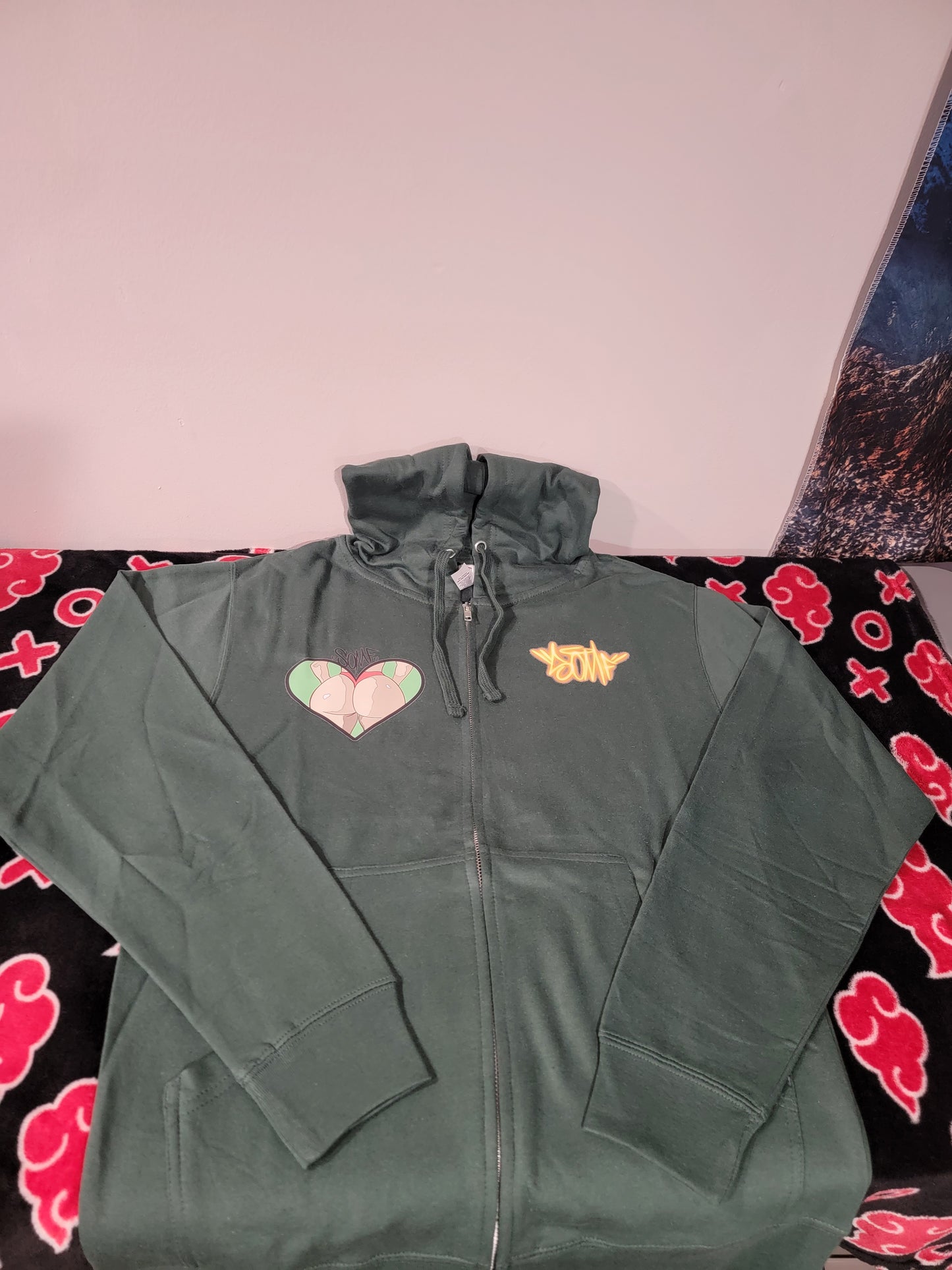 Good Vibes Only Backed Full Zip Hoodie