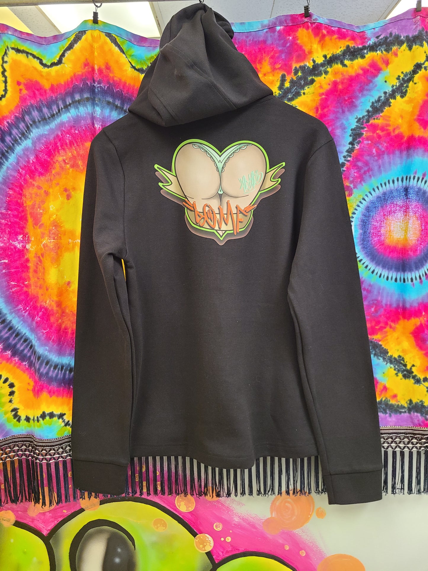 ****Sold Out**** Black SOMF Full-Zip Hoodie (Front and Back)