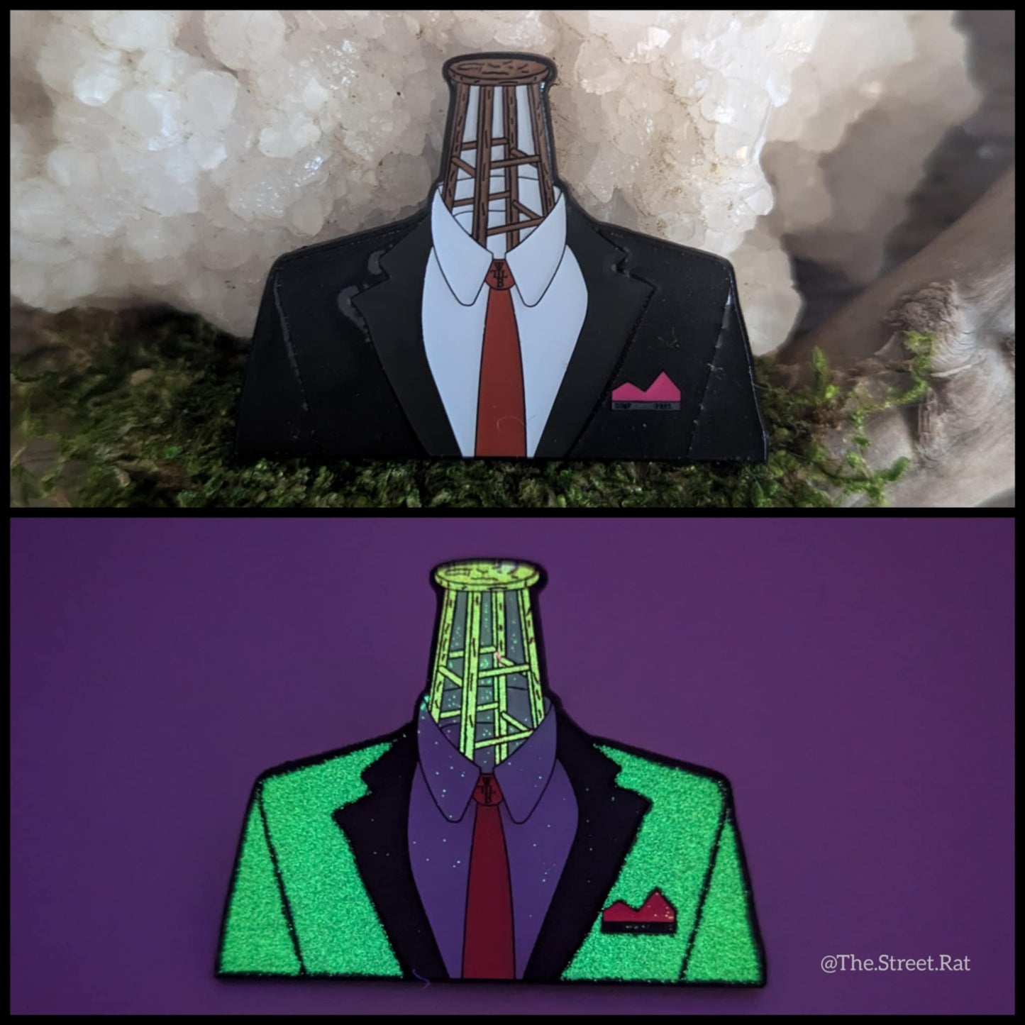 **** SOLD OUT**** Glow in the Dark SOMF President Hat Pin (Numbered 1-100)