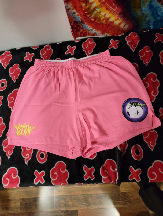 ****Sold Out**** Pink Neon Eye of SOMF Girls Shorts