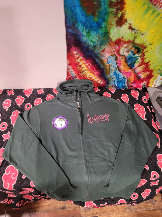 ****Sold Out**** Green Anti Christina Eye of the SOMF Full Zip Hoodie
