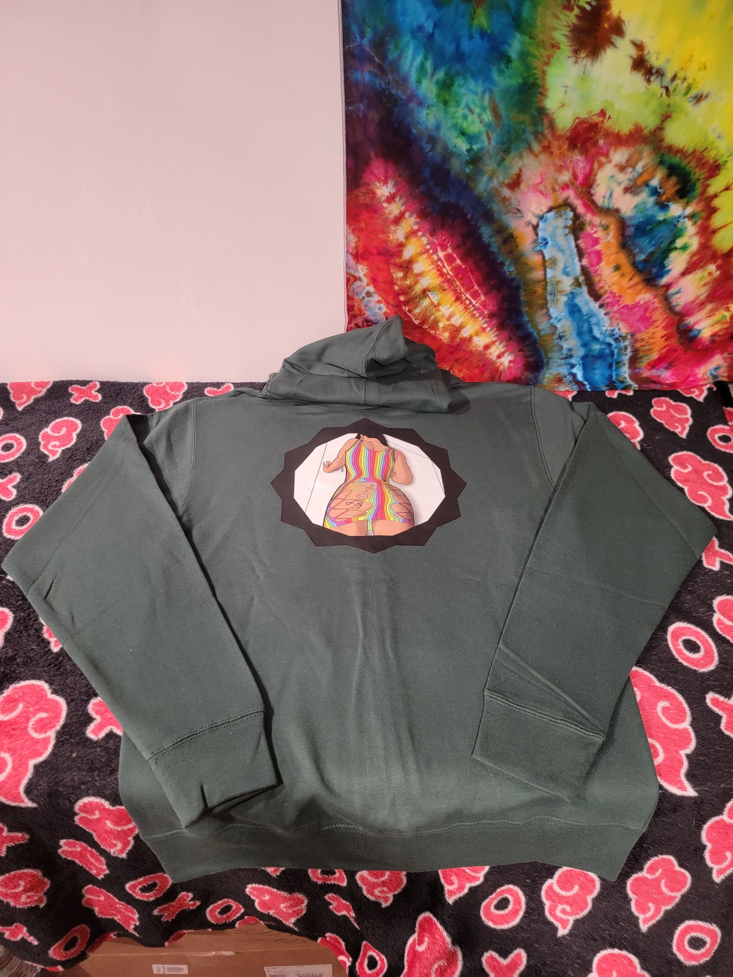 ****Sold Out**** Green Rainbow Rail SOMF Full Zip Hoodie