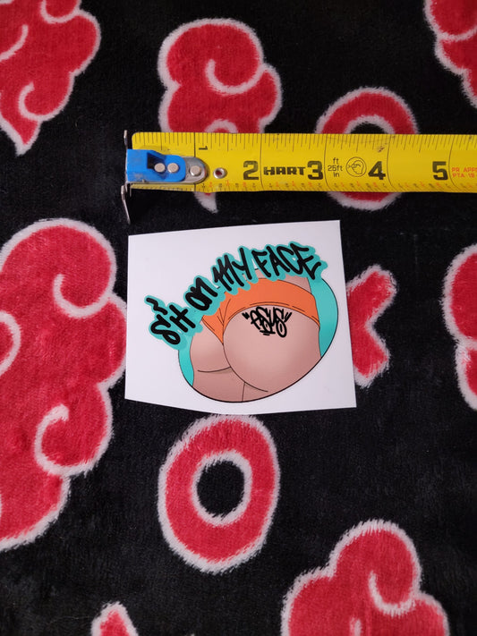 ****Sold Out**** Sit On My Face SOMF UV/Water Resistant Sticker (Small Only)
