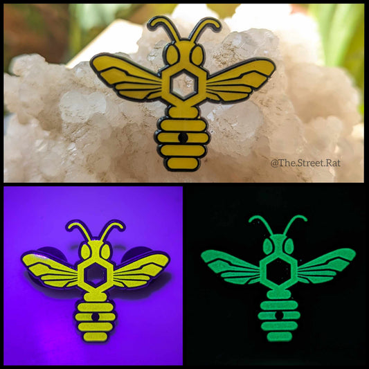 ****Sold Out**** Tachytelic Glow in the Dark Hat Pin (Numbered 1-100) (Yellow)